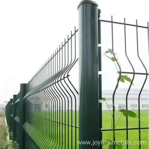 green coated curved welded wire mesh